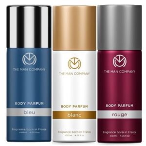 The Man Company Trio Body Perfume for Men | Blanc, Bleu, Rouge Deodorant Set