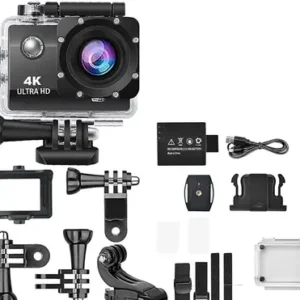 AAlly WIFI ULTRA 4k Sports Powershoot S2 Shoot Series camera for Travel Bike Adventure 170 Degree Wide Angle 30M underwater Waterproof Sports and Action Camera  (Black, 16 MP)