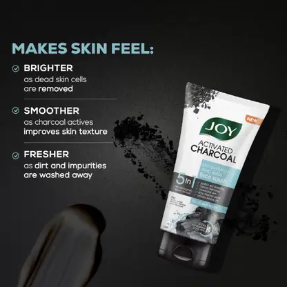 Joy Skin Purifying & Deep Detox Activated Charcoal Face Wash  (300 ml)