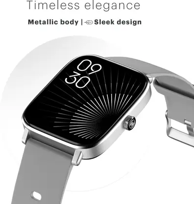 Noise Colorfit Icon 2 1.8'' Display with Bluetooth Calling, AI Voice Assistant Smartwatch  (Silver Grey Strap, Regular)