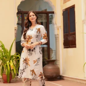 Women Pure Cotton Kurta Pant Set