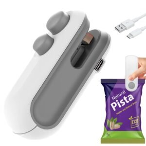 Wazdorf Sealing Clip - Portable Mini Sealing Machine Handheld Packet Sealer for Food, Snacks, Chips, Fresh Storage, Plastic Bag Sealing Machine