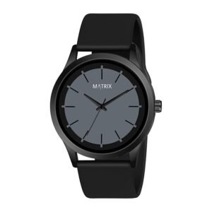 Matrix Minimalist Dual Colour Dial with Softest Silicone Strap Analog Wrist Watch for Men & Boys