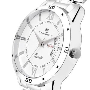 TIMEWEAR Analog Day Date Functioning Stainless Steel Chain Watch for Men
