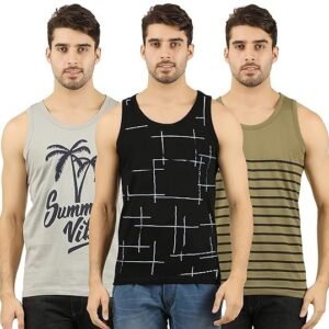 THE ARCHER Men's Cotton Printed Vest Pack